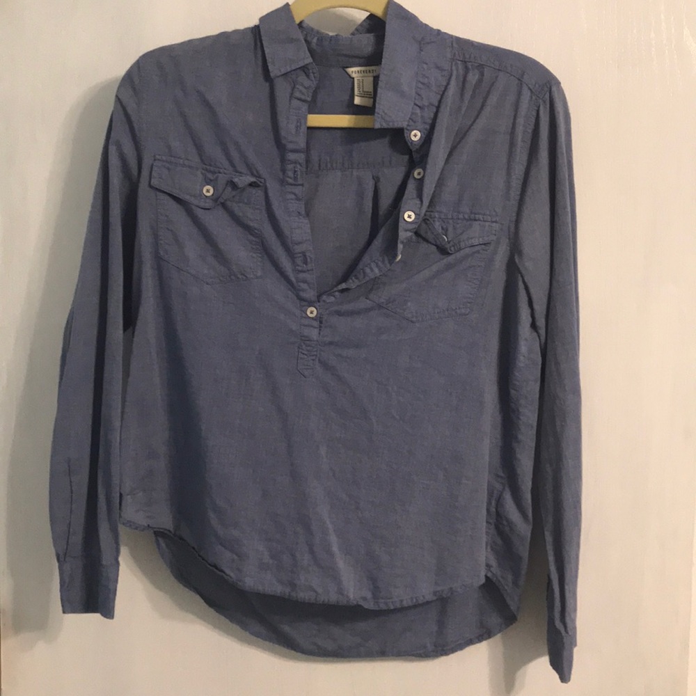 Chambray pullover